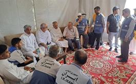 بازدید رییس سازمان حج وزیارت از مکاتب در عرفات