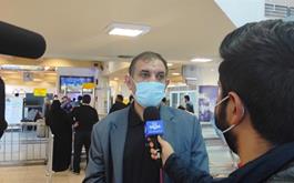 حضور مدیر حج و زیارت استان در فرودگاه شهید هاشمی نژاد مشهد به منظور بدرقه زائرین و بررسی خدمات